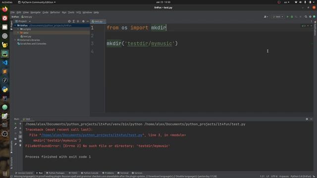 Как создать вложенные папки. Python. Александр Килинкаров смотреть онлайн