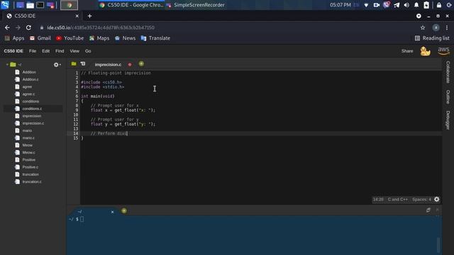 C Language: Floating-point imprecision смотреть онлайн