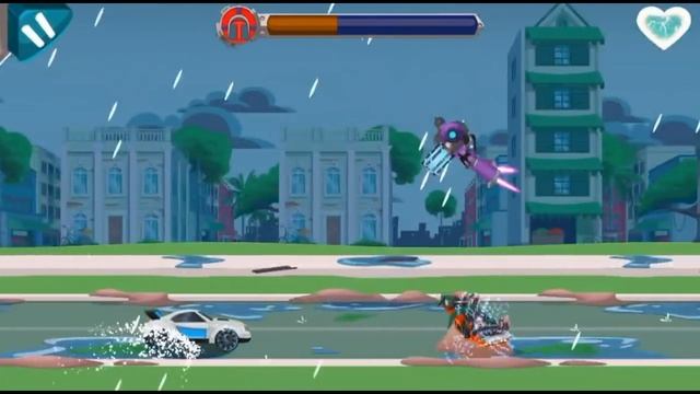 Transformers Rescue Bots:Наперегонки с бедой Часть 2.Спасение от Урагана Трансформерами.Мультик Игр