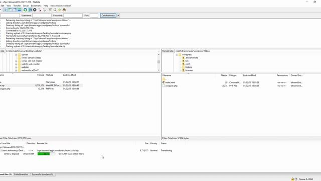 Unzip zip file on server or on FileZilla or on FTP server - using unzipper.php [No Audio] смотреть онлайн