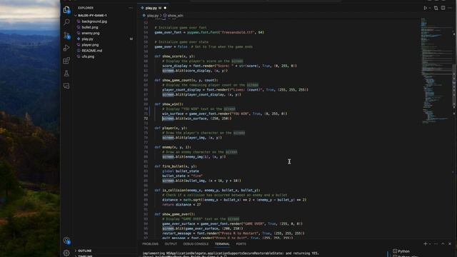 Galactic Shooter: Epic Space Battle with Python and PyGame PART 2 смотреть онлайн