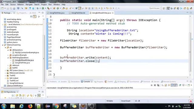 Must Know JAVA concepts | Selenium Automation | PART - 2 | File Writing Operations смотреть онлайн