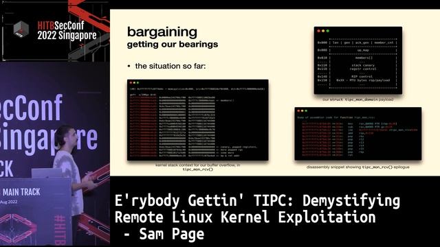 #HITB2022SIN E'rybody Gettin' TIPC: Demystifying Remote Linux Kernel Exploitation - Sam Page смотреть онлайн