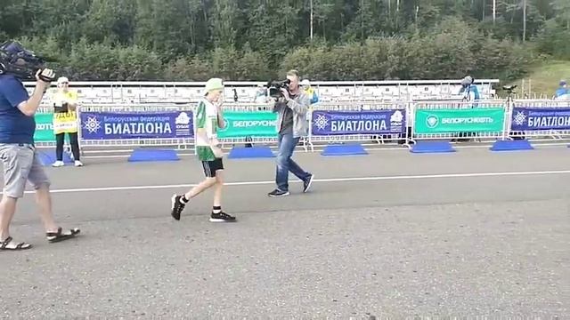 Республиканские соревнования по биатлону проходят в Городке смотреть онлайн