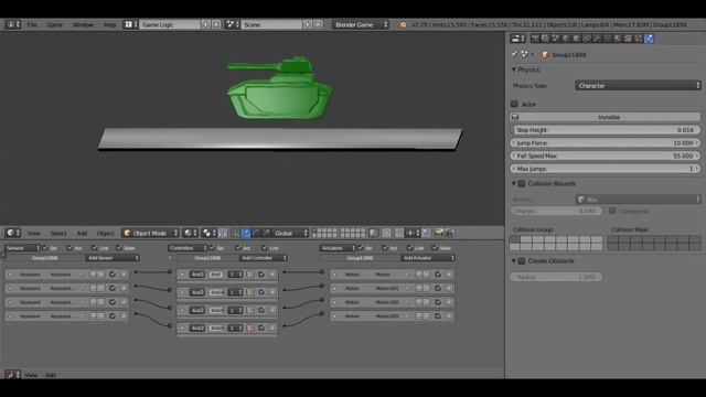BLENDER 2.79 Game Engine ч1 смотреть онлайн
