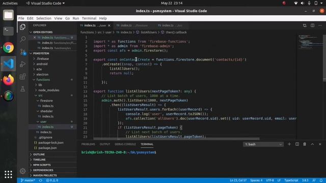 How to get all firebase user records | all firebase user listing | firebase authentication смотреть онлайн