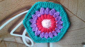 как связать шестиугольник крючком