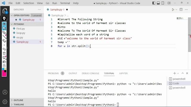 Python Program To Capitalize Each Word Of A String смотреть онлайн