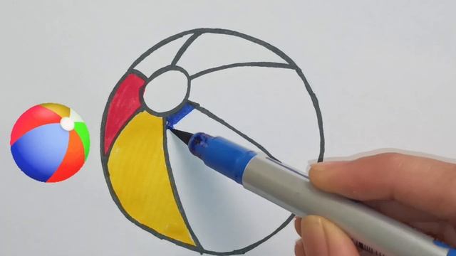 Ball Drawing/how To Draw Ball/Ball Drawing And Colouring/ @colourfulkids1 /#drawingforkids #kids