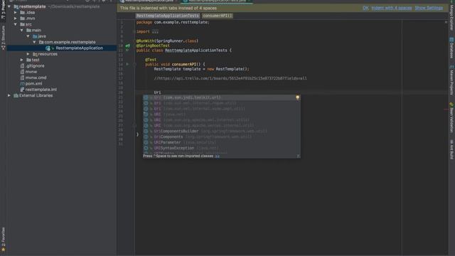 Consumindo API com RestTemplate | Spring Boot - GET смотреть онлайн