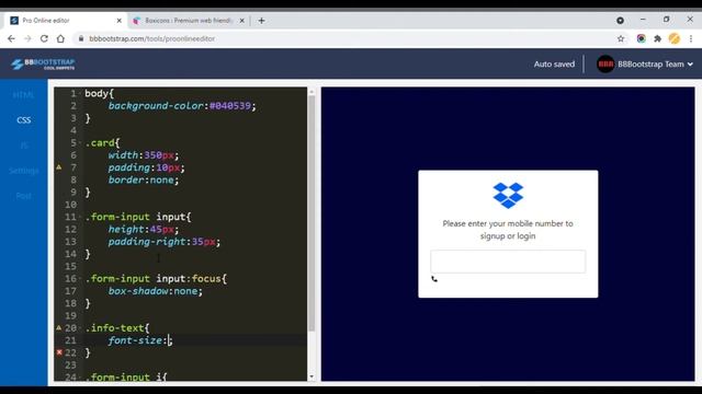dropbox type login form using bootstrap and css смотреть онлайн