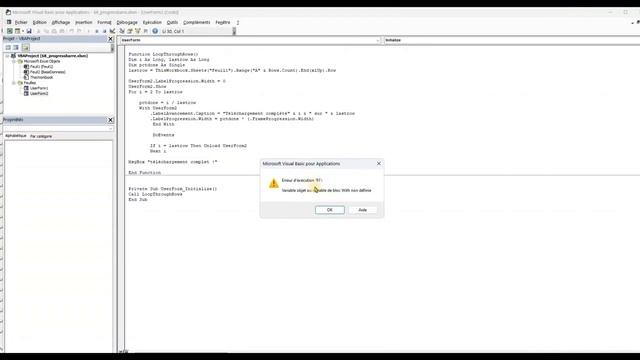 VBA Barre de Progression/ sans codage_65. www.VbaWriter.ch смотреть онлайн