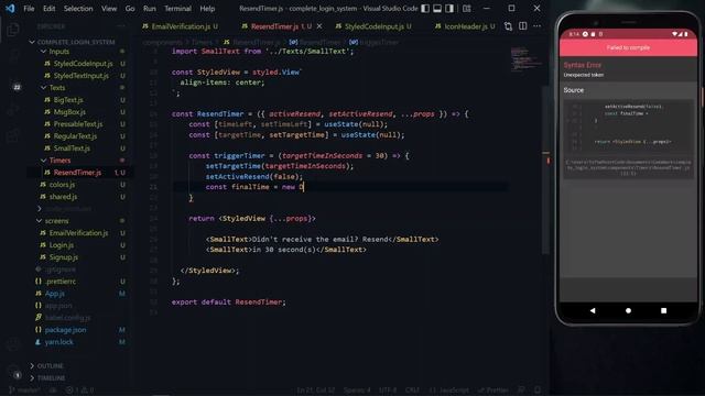 React Native Login Screens #2: Email Verification & Alerts смотреть онлайн