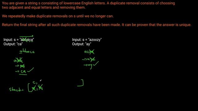 REMOVE ADJACENT DUPLICATE IN STRING | PYTHON | LEETCODE # 1047 смотреть онлайн