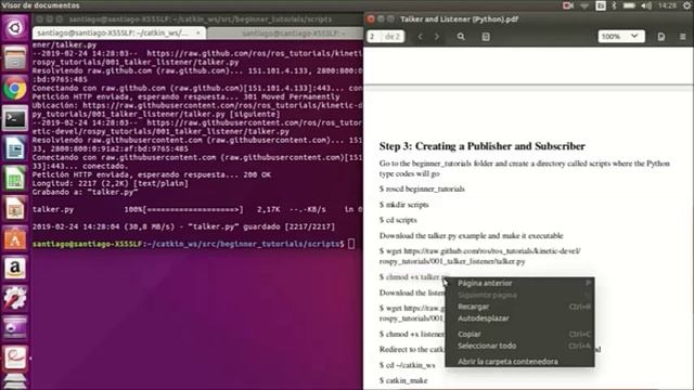 How to make simple publishing/subscribing nodes with python смотреть онлайн