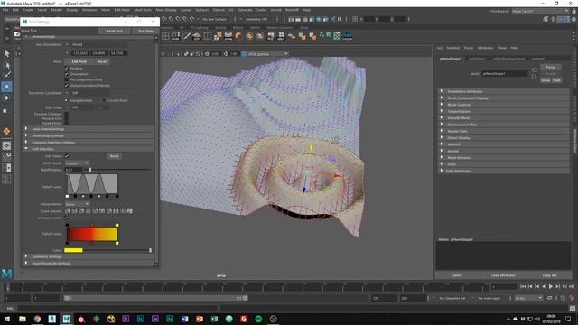How to use Soft Selection in Maya смотреть онлайн