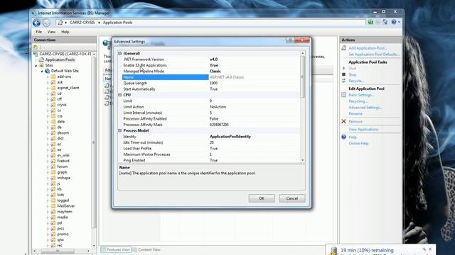 32 Bit Application Pool - 800a0e7a смотреть онлайн