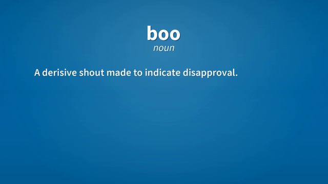 Boo | Meaning of boo смотреть онлайн