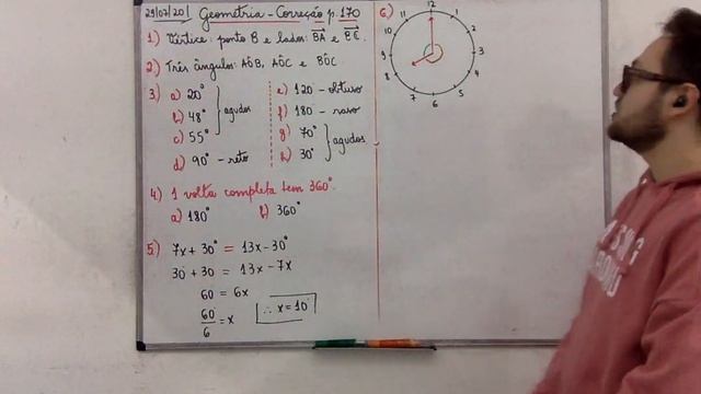 7EF – Ângulos – correção da tarefa (pág. 170) смотреть онлайн