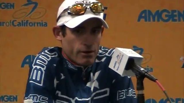 George Hincapie Press Conference 2010 Amgen Tour of California Stage 8 смотреть онлайн
