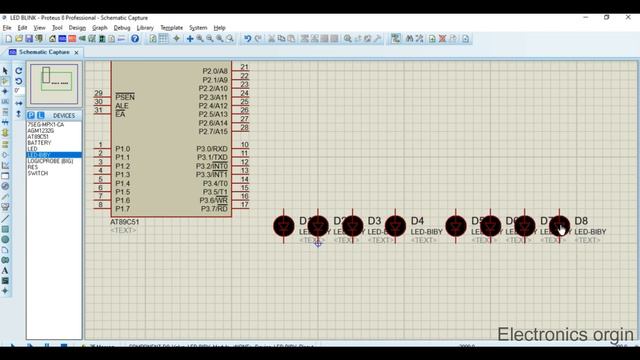 Simple input and output program using AT89C51 controller || Using keil,proteus||embedded programmin смотреть онлайн