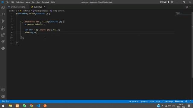 PHP Ecom Part 21: How to make product quantity increment and decrement using jQuery in PHP MySQL смотреть онлайн
