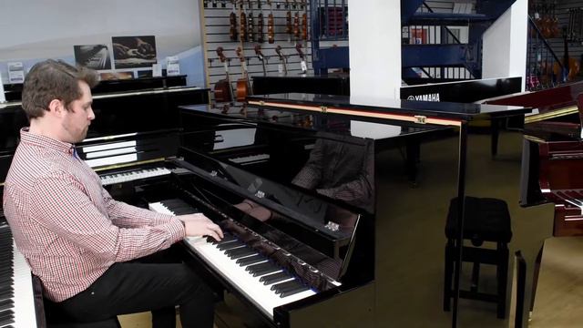 Blüthner Model D upright piano смотреть онлайн