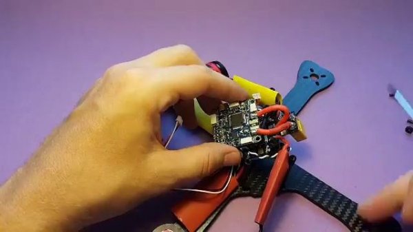 Omnibus f4 pro + Matek PDB  подключение 2 вариант.