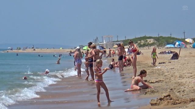 #Анапа Пляж в Благовещенской в июле — Отдых на курорте Анапа смотреть онлайн