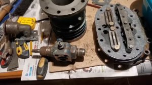 Сборка компрессора ФВ-6 и проверочный запуск без клапанной крышки. Часть 3.