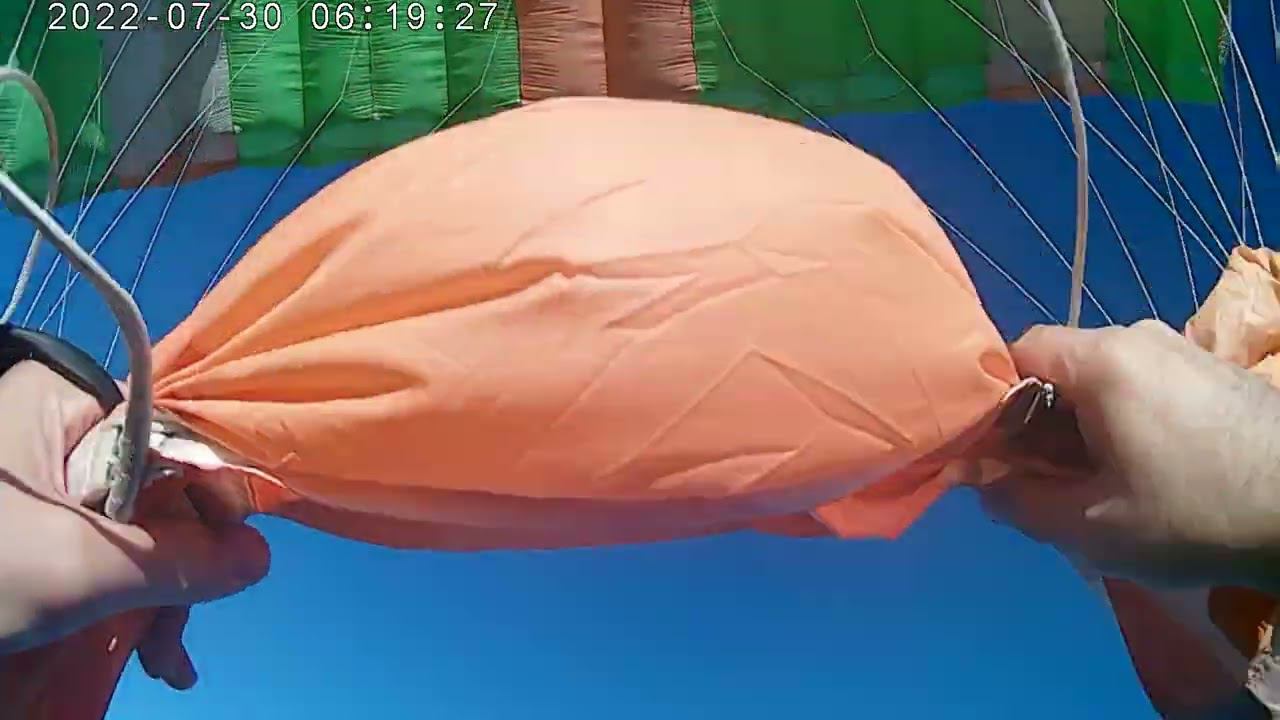 Аэростат. Прыжок с воздушного шара. Переяславль-Залесский, Плещеево озеро. Видео с налобной камеры. смотреть онлайн