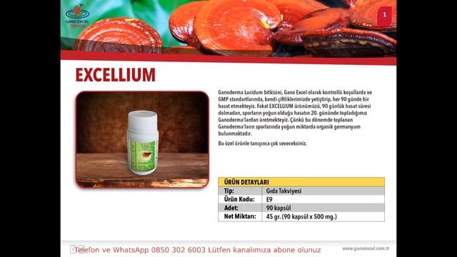Gano Excel Excellium Gıda Takviyesi ve Faydaları смотреть онлайн
