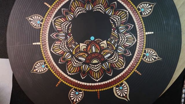 Mandala Dot painting Tutorial | Sun Lotus Flower Stencil PART TWO смотреть онлайн