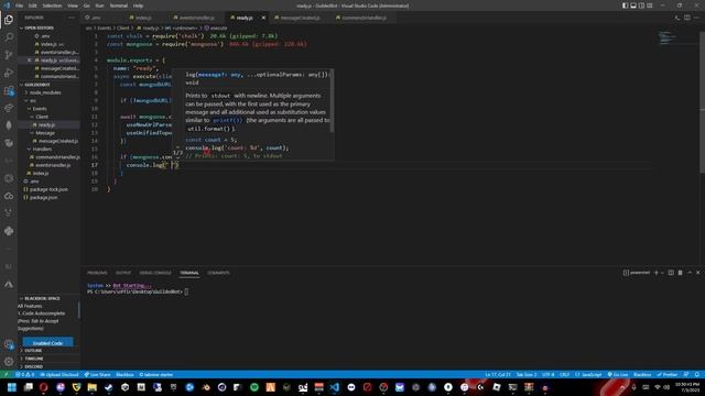 How To Make A Guilded.JS Bot | Ep1 (Logging In, Connecting MongoDB, Command/Event Handling, Basics) смотреть онлайн