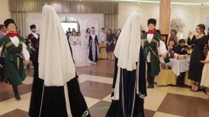 Черкесская свадьба. Традиции. Вводят в зал невесту.#свадьба#черкесскаясвадьба#свадьбакавказа