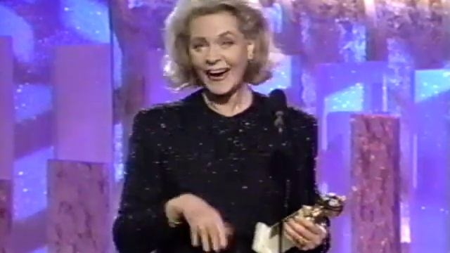Lauren Bacall Wins Golden Globe Award