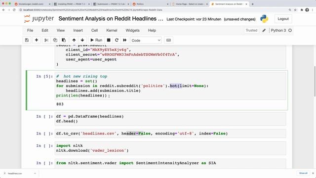 How To Scrape Reddit & Automatically Label Data For NLP Projects | Reddit API Tutorial смотреть онлайн