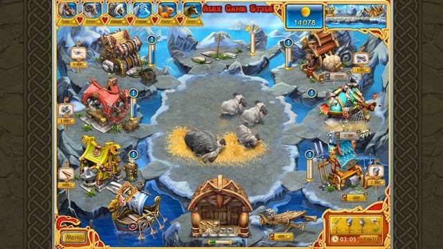 Farm Frenzy Viking Heroes Adventure Jotunheim 10 GOLD Веселая ферма Викинги Сюжетная Йотунхейм 10 смотреть онлайн