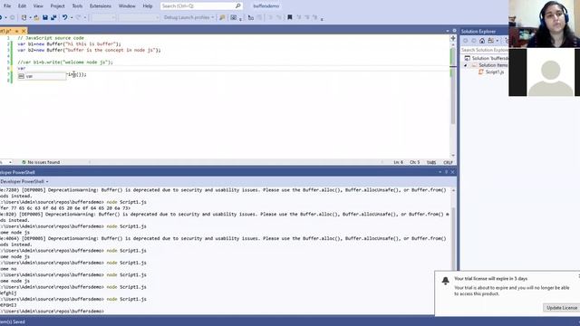buffer node js live class demo смотреть онлайн