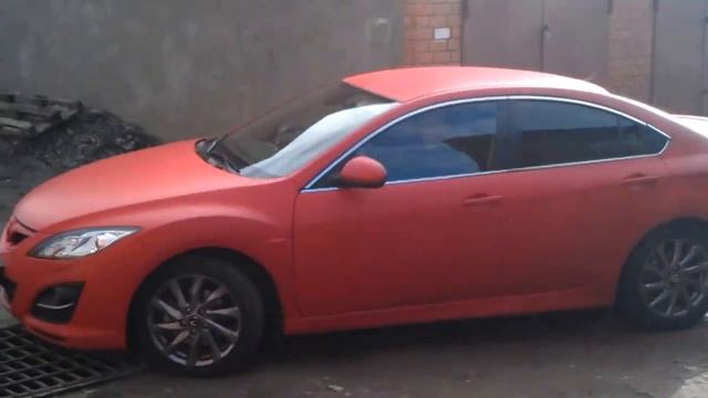 Mazda 6 Жидкая резина Plasti Dip Red Пласти дип Краснодар смотреть онлайн