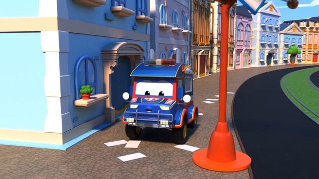 Супер Грузовик -  Супер Вертолёт играет в мини-гольф! - Супер Грузовик в Автомобильном Городе