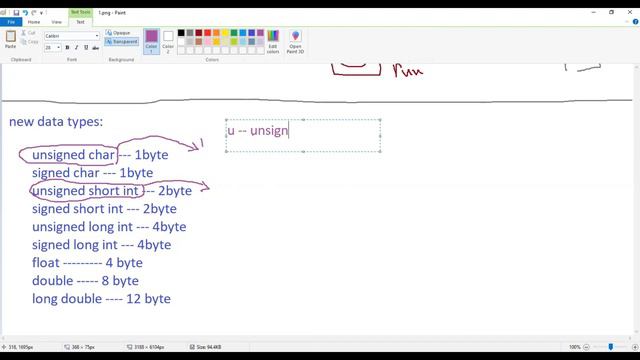 Size Modifier (short - long) & typedef keyword & Create a New Data Type. смотреть онлайн