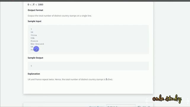 Set.add( ) | Hackerrank Solution | Python | In hindi смотреть онлайн