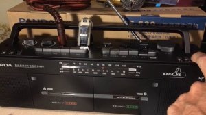 Двухкассетный магнитофон MP3 плеер караоке PANDA F-539