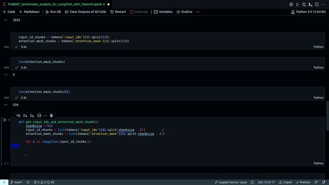 FinBERT Sentiment Analysis for Long Text with much more than 512 Tokens NLP | HuggingFace | PART 2 смотреть онлайн