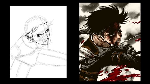 Draw Levi Ackerman in 20 Steps | PogzArt смотреть онлайн