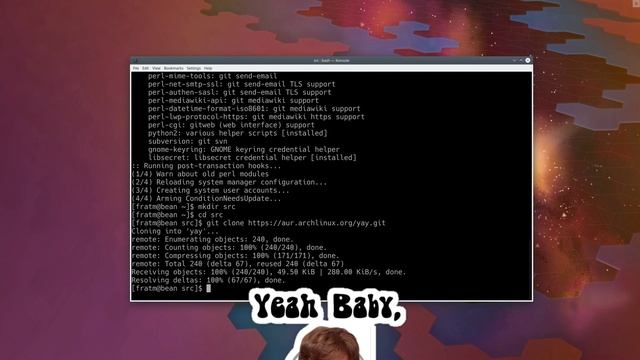 Installing git and Yay on Arch Linux смотреть онлайн