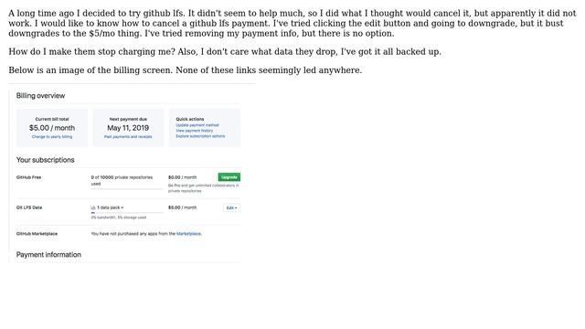 How do I cancel my Github LFS subscription? смотреть онлайн