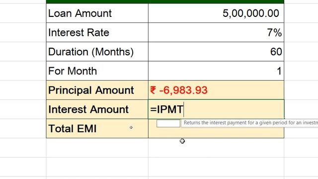 Calculate Monthly Principal and Interest on Loan in Microsoft Excel | Loan EMI Calculator in Excel смотреть онлайн