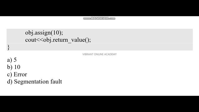 C++ ONLINE TEST PART 3 | VIBRANT ONLINE ACADEMY смотреть онлайн